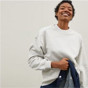 Everlane | Track Crew Sweatshirt, Heather Gray